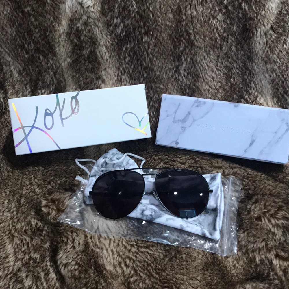 Khloe Kardashian for DIFF Aviator Sunglasses